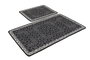 Mijölnir Paisley Djt Juego de alfombras de baño Negro, Antracita, Blanco